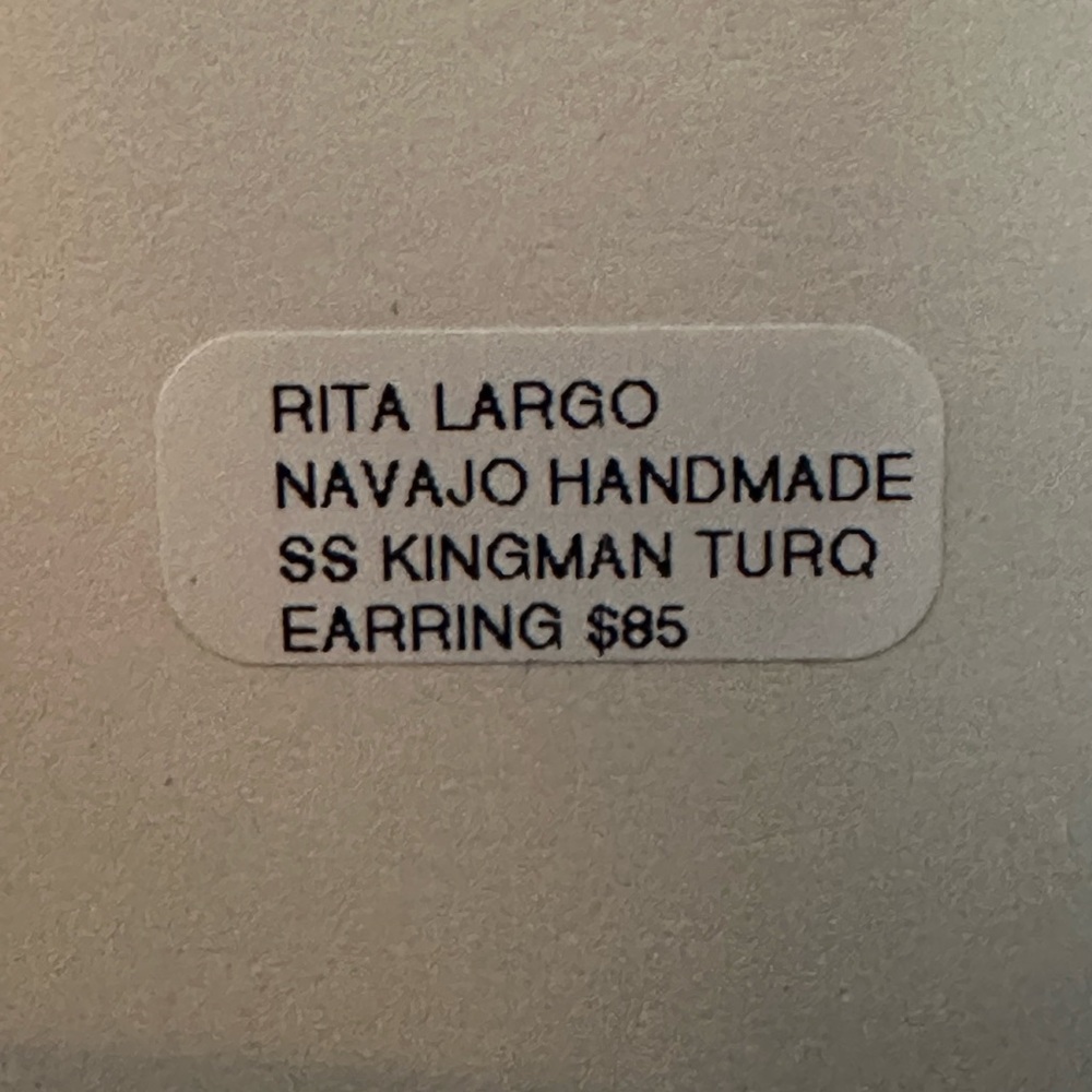 NWT Kingman SS Turquoise Earrings - Picture 5 of 5